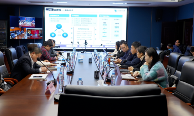 安徽交欣ERP項(xiàng)目現(xiàn)場(chǎng)演示會(huì) 萬建紅出席并講話