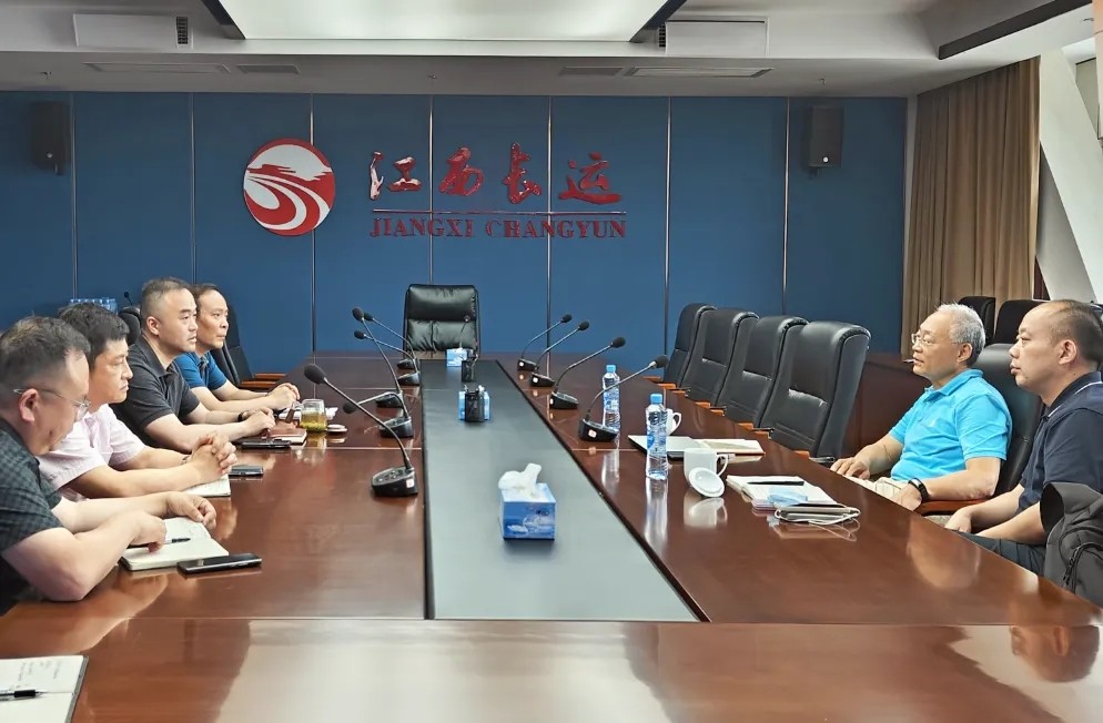 中物聯(lián)規(guī)劃研究院到江西長運(yùn)交流調(diào)研 劉磊、占梁陪同